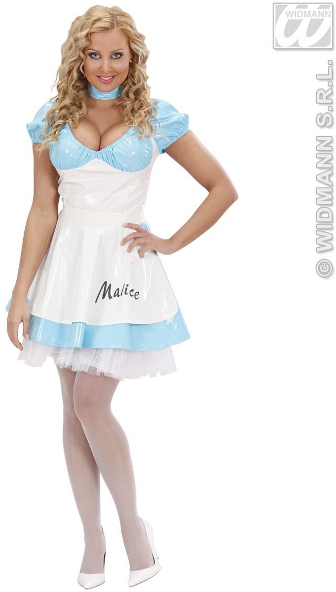 Alice In Wonderland Kostuum | Sexy Malice In Wonderland Kostuum Vrouw | Small | Carnaval kostuum | Verkleedkleding